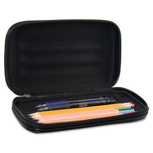 ESAVT67000 - Large Soft-Sided Pencil Case, Fabric With Zipper Closure, Black