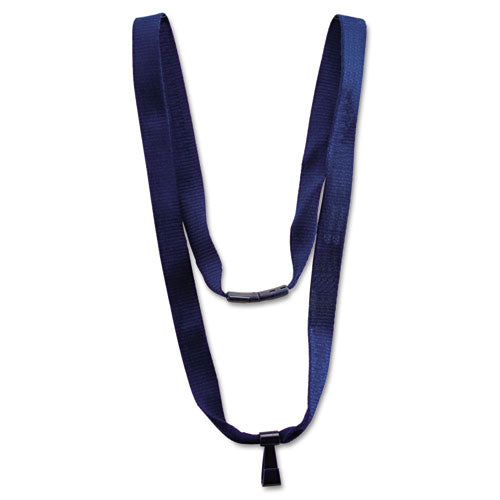 ESAVT75575 - Earth-Friendly Lanyard, J-Hook Style, 36" Long, Blue, 10-pack