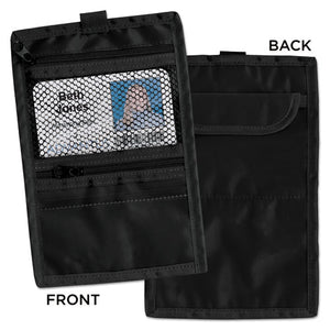 ESAVT76345 - Travel Id-document Holder, Hold 4 1-4 X 2 1-4 Cards, Black Nylon, 5-pack