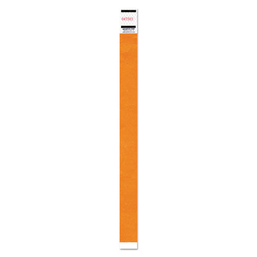 ESAVT91120 - Crowd Management Wristband, Sequential Numbers, 9 3-4 X 3-4, Neon Orange, 500-pk