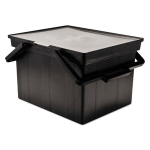 ESAVTTLF2B - Companion Portable File Storage Box, Legal-letter, Plastic, Black