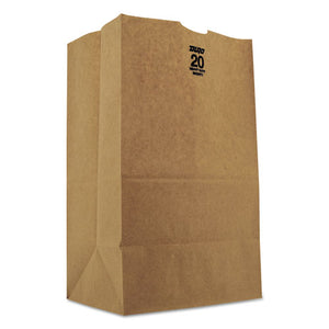 ESBAGGH20S - #20 Squat Paper Grocery, 50lb Kraft, Heavy-Duty 8 1-4 X5 5-16 X13 3-8, 500 Bags