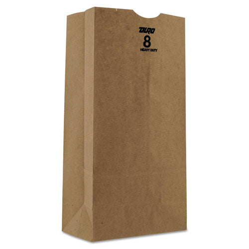 ESBAGGH8500 - #8 Paper Grocery Bag, 50lb Kraft, Heavy-Duty 6 1-8 X 4 1-8 X 12 7-16, 500 Bags