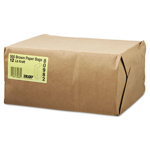 ESBAGGK12500 - #12 Paper Grocery Bag, 40lb Kraft, Standard 7 1-16 X 4 1-2 X 13 3-4, 500 Bags