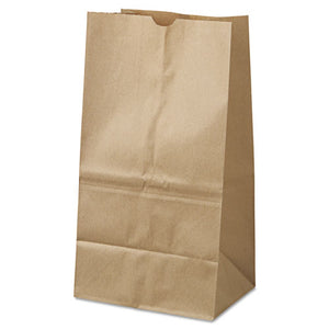 ESBAGGK25S500 - #25 Squat Paper Grocery Bag, 40lb Kraft, Standard 8 1-4 X6 1-8 X15 7-8, 500 Bags