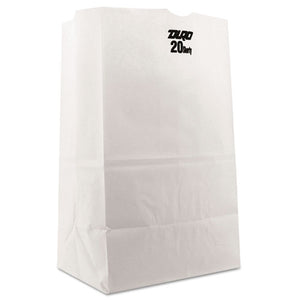 ESBAGGW20S500 - #20 Squat Paper Grocery Bag, 40lb White, Std 8 1-4 X 5 15-16 X 13 3-8, 500 Bags