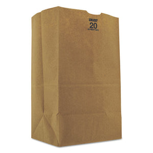 ESBAGGX2060S - #20squat Grocery Bag, 57lb Kraft, Extra-Heavy-Duty 8 1-4x5 5-16x13 3-8, 500 Bags