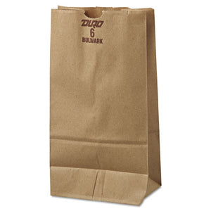 ESBAGGX6500 - #6 Paper Grocery Bag, 50lb Kraft, Extra-Heavy-Duty 6 X 3 5-8 X 11 1-16, 500 Bags