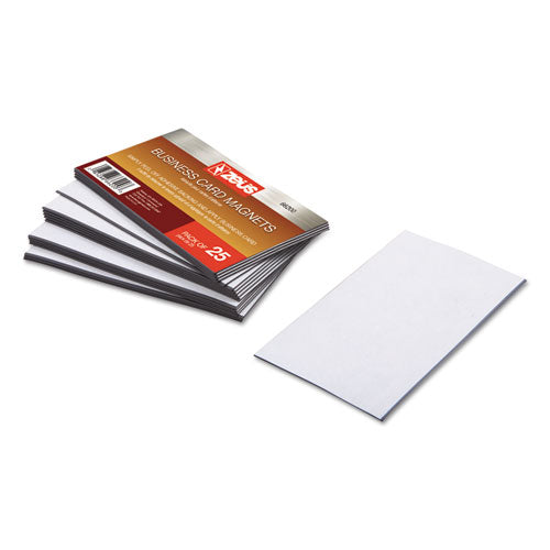 ESBAU66200 - Business Card Magnets, 3 1-2 X 2, White, Adhesive Coated, 25-pack