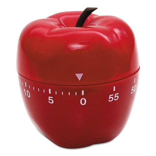 ESBAU77042 - Shaped Timer, 4" Dia., Red Apple
