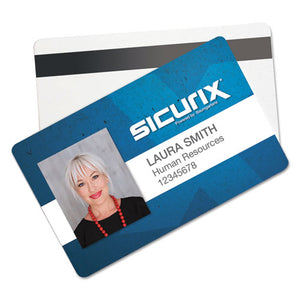 ESBAU80340 - Sicurix Blank Id Card With Magnetic Strip, 2 1-8 X 3 3-8, White, 100-pack