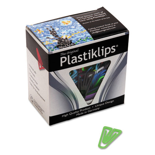 ESBAULP0300 - Plastiklips Paper Clips, Medium, Assorted Colors, 500-box