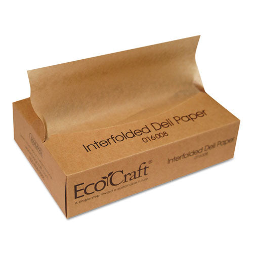 ESBGC016008 - Ecocraft Interfolded Soy Wax Deli Sheets, 8 X 10 3-4, 500-box, 12 Boxes-carton