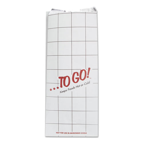 ESBGC300507 - Foil Sandwich Bags, 6 X 4 3-4 X 14, White, To Go!, 500-carton
