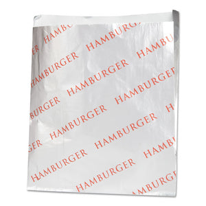 ESBGC300527 - Foil Hamburger Bags, 6 X 3-4 X 6 1-2, Silver, 1000 Per Carton