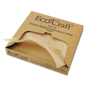ESBGC300897 - Ecocraft Grease-Resistant Paper Wrap-liner, 12 X 12, 1000-box, 5 Boxes-carton