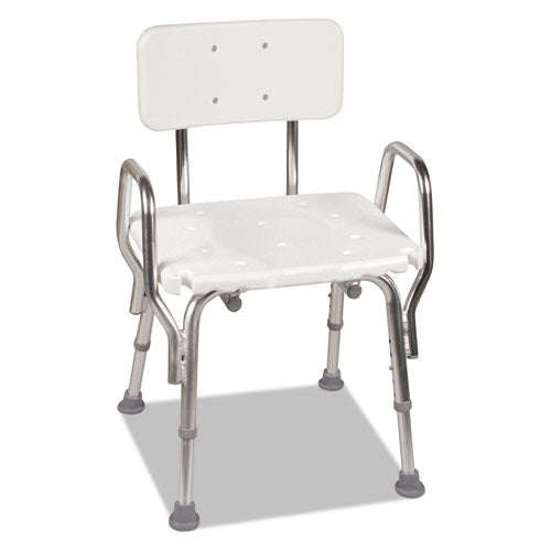 ESBGH52217331900 - Shower Chair With Arms, White, 21" X 21 X 32