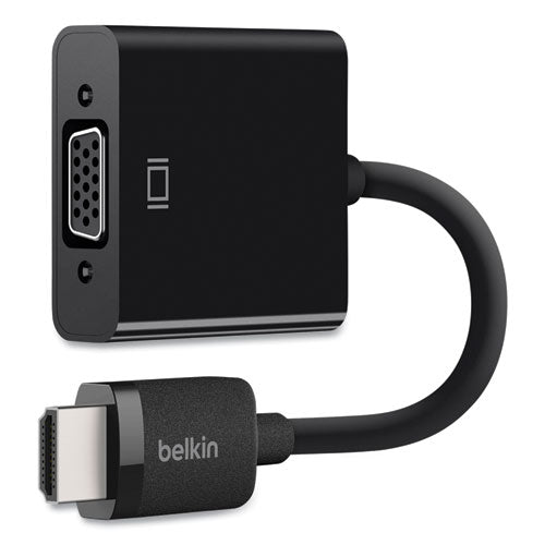 Hdmi To Vga Adapter With Micro-usb Power, 9.8", Black