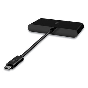 Usb-c Multimedia Adapter, Hdmi; Ethernet; Usb-a; Usb-c; Vga, 4.33", Black