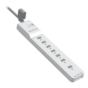 ESBLKBE10720012 - Home-office Surge Protector, 7 Outlets, 12 Ft Cord, 2160 Joules, White