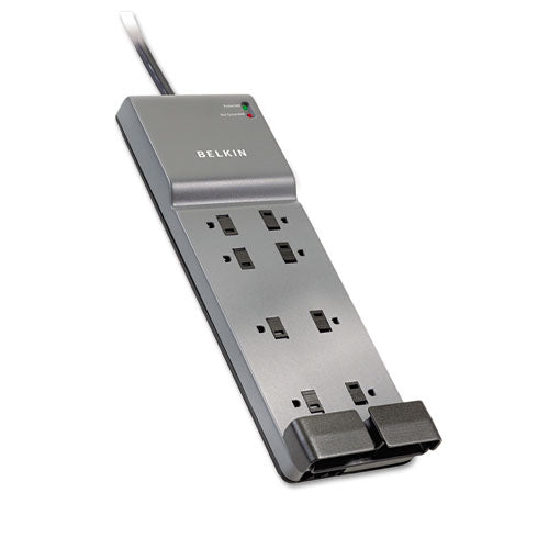 ESBLKBE10820006 - Home-office Surge Protector, 8 Outlets, 6 Ft Cord, 3390 Joules, White