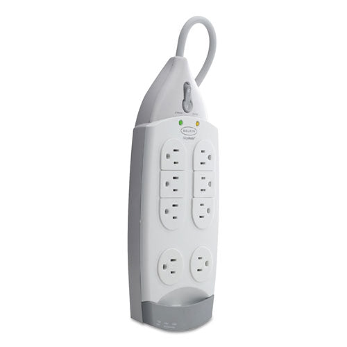 ESBLKF9H71012 - Surgemaster Home Series Surge Protector, 7 Outlets, 12 Ft Cord, 1045 J, White