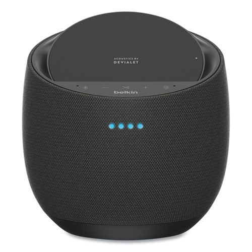 Soundform Elite Hi-fi Smart Speaker Plus Wireless Charger, Black