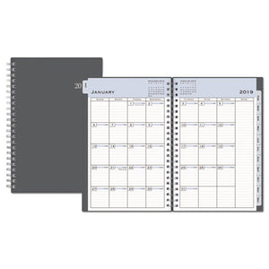 ESBLS100010 - PASSAGES WEEKLY-MONTHLY WIREBOUND PLANNER, 5 X 8, CHARCOAL, 2019