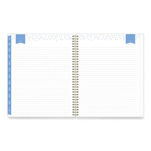 Day Designer Tile Weekly-monthly Planner, 11 X 8.5, Blue-white Cover, 2022