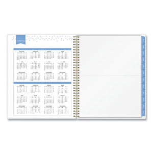 Day Designer Tile Weekly-monthly Planner, 11 X 8.5, Blue-white Cover, 2022