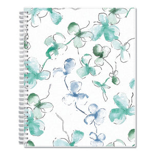 Lindley Monthly Wirebound Planner, 10 X 8, White-blue, 2021