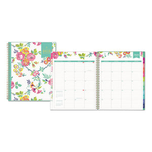 ESBLS103618 - DAY DESIGNER CYO WEEKLY-MONTHLY PLANNER, 8 1-2 X 11, WHITE-FLORAL, 2019