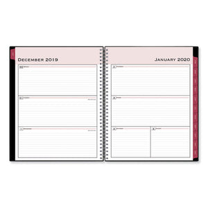 Classic Red Weekly-monthly Planner, Open Scheduling, 11 X 8.5, Black Cover, 2021