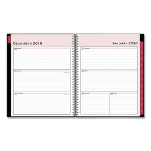 Classic Red Weekly-monthly Planner, Open Scheduling, 11 X 8.5, Black Cover, 2021