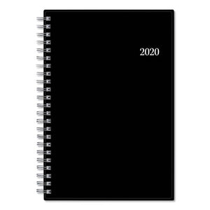 Classic Red Weekly-monthly Planner, Open Scheduling, 8 X 5, Black Cover, 2021