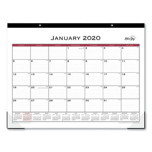 Classic Red Desk Pad, 22 X 17, 2021