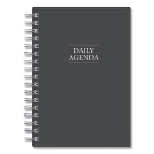 Passages Non-dated Perpetual Daily Planner, 8.5 X 5.5, Black Cover, 2021-2025