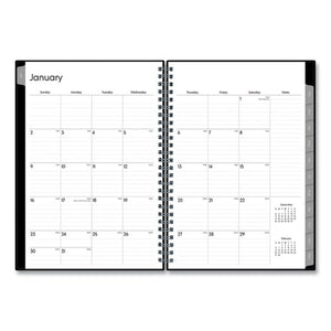 Enterprise Monthly Planner, 11.88 X 7.88, Black Cover, 2022