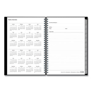 Enterprise Monthly Planner, 11.88 X 7.88, Black Cover, 2022