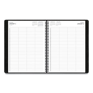 Aligned Daily Four-person Appointment Planner, 11 X 8, Black, 2021