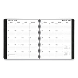 Aligned Monthly Planner, 11 X 9, Black, 2021