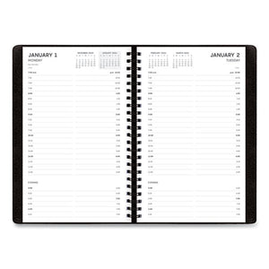 Aligned Daily Appointment Planner, 8 X 5, Black, 2021