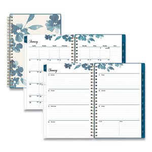 Frosted Weekly-monthly Planner, 8 X 5, Bakah Blue, 2022