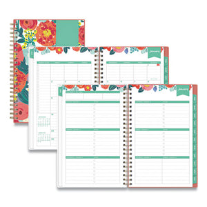 Day Designer Frosted Cover Weekly-monthly Planner, 8 X 5, Floral Sketc, 2022