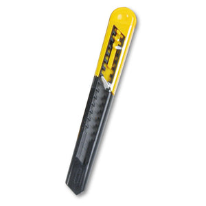 ESBOS10150 - Straight Handle Knife W-retractable 13 Point Snap-Off Blade, Yellow-gray