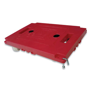 Mule Dollies, 500 Lb Capacity, 17.75" X 12.75" X 3.375", Red, 2-pack