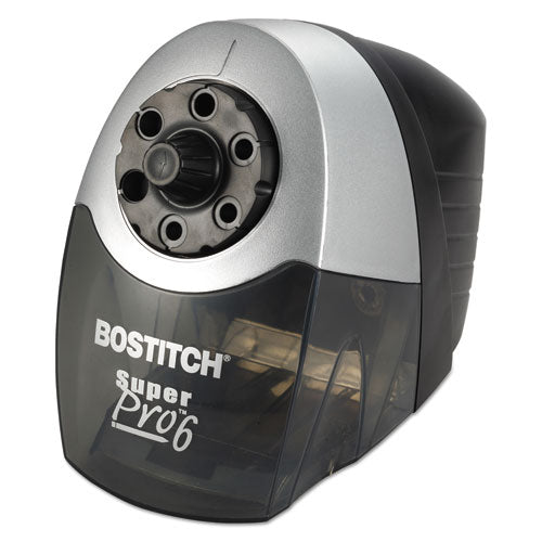 ESBOSEPS12HC - Super Pro 6 Commercial Electric Pencil Sharpener, Gray-black