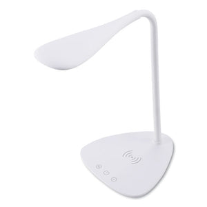 Flexible Wireless Charging Led Desk Lamp, 12.88"h, White