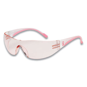 Eva Optical Safety Glasses, Anti-scratch, Pink Lens, Pink-clear Frame