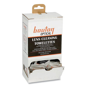 Optical Lens Cleaning Towelettes, Individually Wrapped In Dispenser Box, 100-box